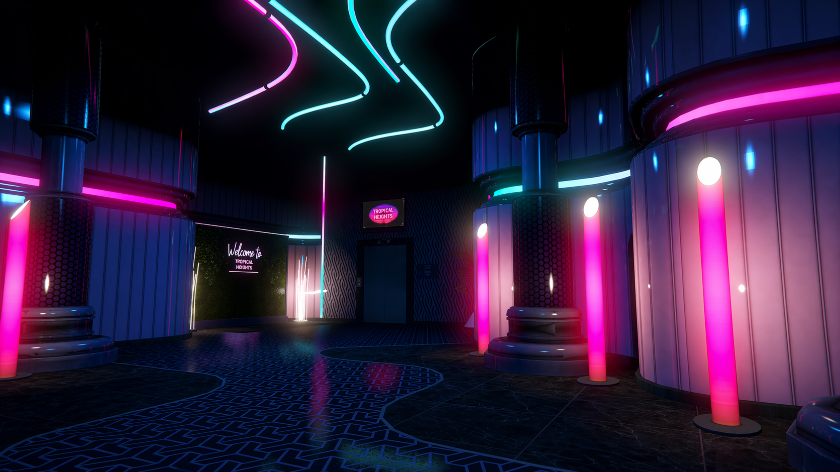 Strada urbana notturna